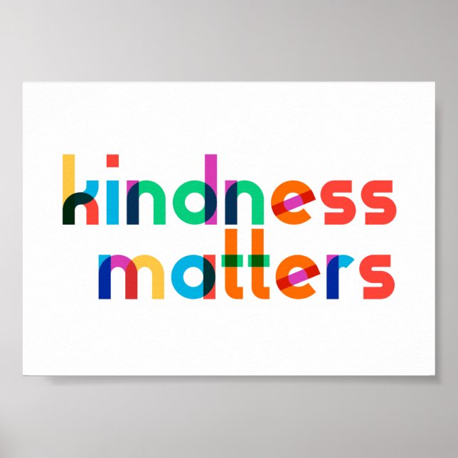 Kindness matters poster (Front)
