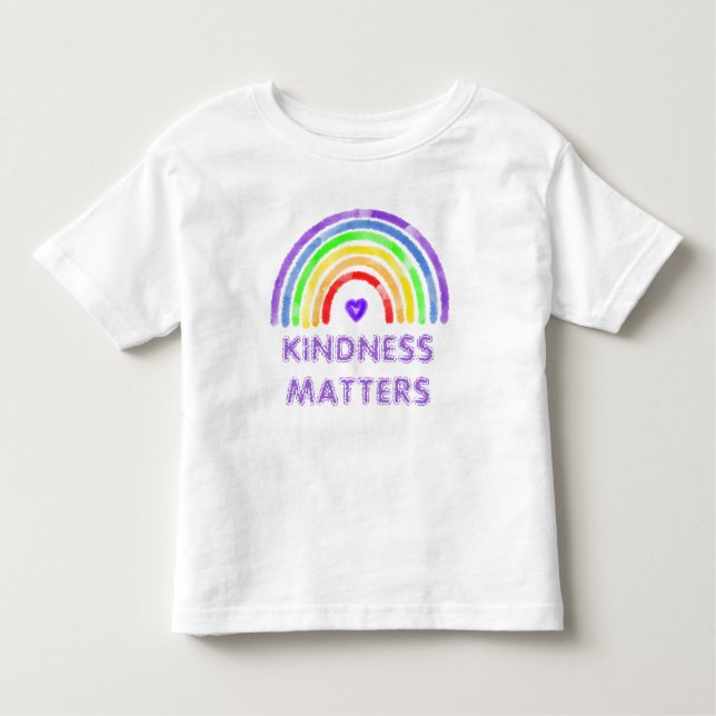 Kindness Matters | Rainbow   Toddler T-Shirt (Front)