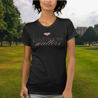 Kindness Matters T-Shirt – Soft Pink Heart