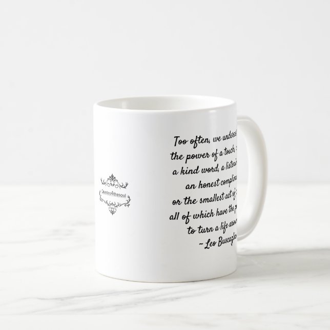KINDNESS MOTIVATIONAL COFFEE MUG 11OZ (Front Right)