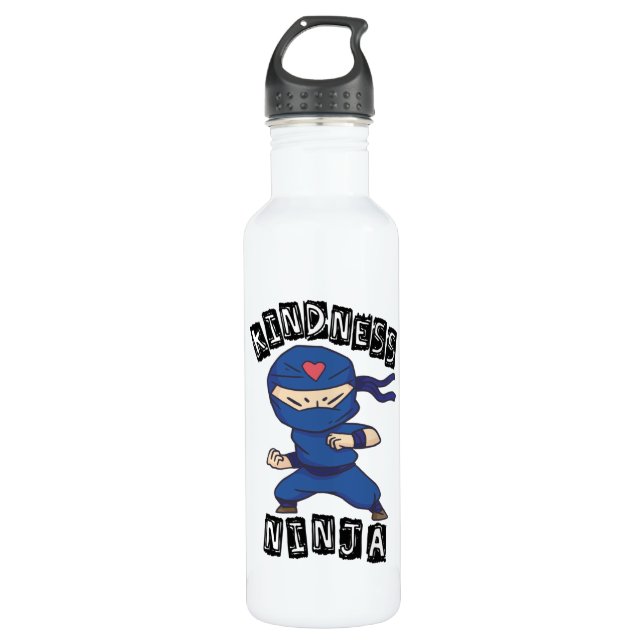 Kindness Ninja, Fight against Bullying 710 Ml Water Bottle (Front)