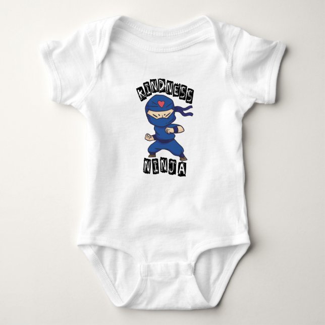 Kindness Ninja, Fight against Bullying Baby Bodysuit (Front)