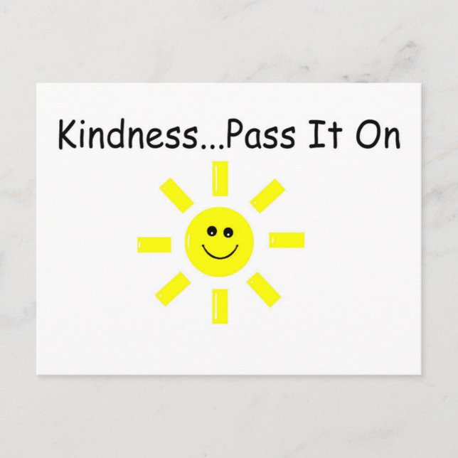 Kindness...Pass It On Postcard (Front)