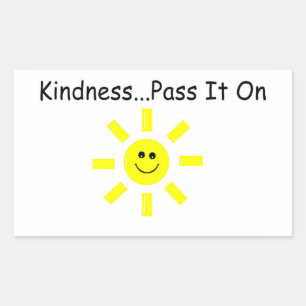 Kindness...Pass It On Rectangular Sticker