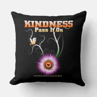 KINDNESS - Pass It On Throw Blanket Cushion