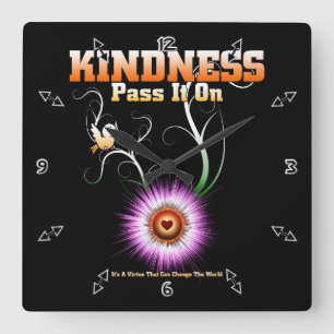 KINDNESS - Pass It On Wall Clock