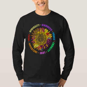 Kindness Peace Equality Inclusion Human Rights Sun T-Shirt