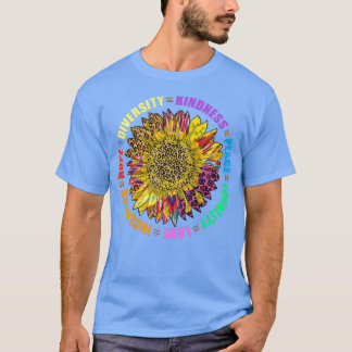 Kindness Peace Equality Inclusion Human Rights Sun T-Shirt