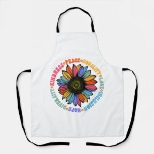 Kindness Peace Equality Love Hope Diversity Human  Apron