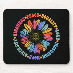 Kindness Peace Equality Love Hope Diversity Human Mouse Pad