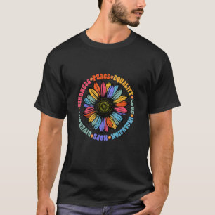 Kindness Peace Equality Love Hope Diversity Human  T-Shirt
