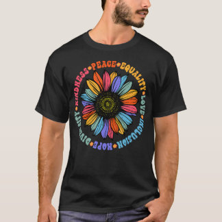 Kindness Peace Equality Love Hope Diversity Human  T-Shirt