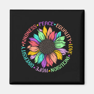 Kindness Peace Equality Love Hope Diversity Positi Magnet
