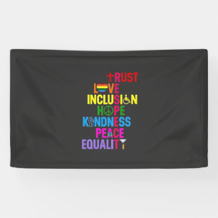 Kindness Peace Equality Love Inclusion Hope   Banner