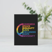 Kindness Peace Equality Love Inclusion Hope Divers
