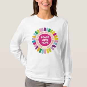 Kindness Peace Equality Love Inclusion Hope Divers T-Shirt