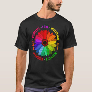 Kindness Peace Equality Love Inclusion Hope Divers T-Shirt