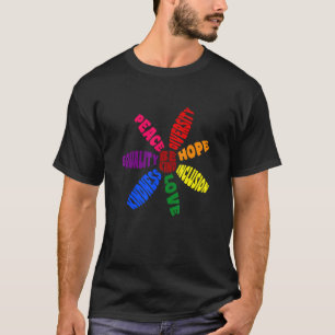 Kindness Peace Equality Love Inclusion Hope Divers T-Shirt