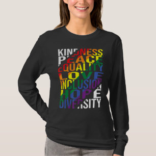 Kindness Peace Equality Love Inclusion Hope Divers T-Shirt