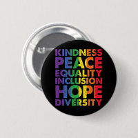 Kindness Peace Equality Love Inclusion Hope LGBT