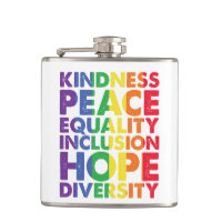 Kindness Peace Equality Love Inclusion Hope LGBT