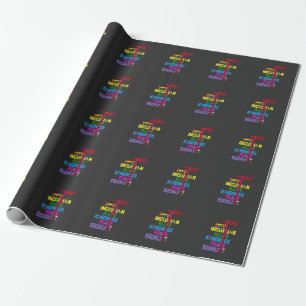 Kindness Peace Equality Love Inclusion Hope   Wrapping Paper