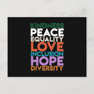 Kindness Peace Support Earth World Peace Day Lover Postcard