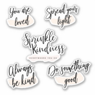 Kindness Planner Inspirational Stickers