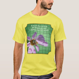 Kindness Quote Bee On Flower Inspirational  T-Shirt