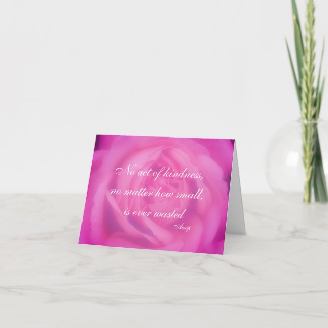 Kindness Quote Inspirational Note Card (Front)