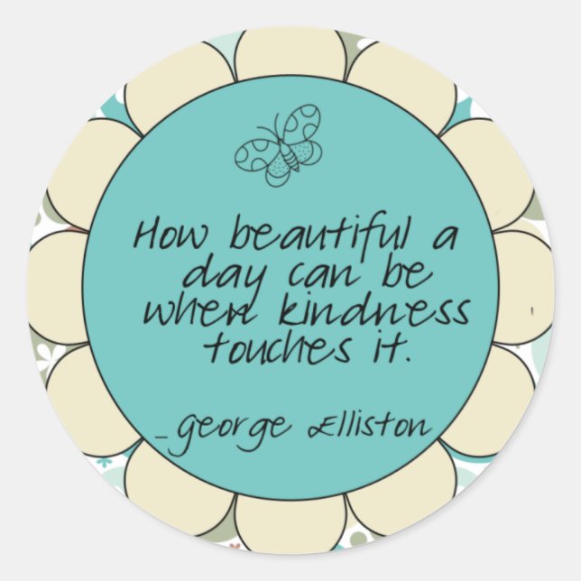 Kindness Quote Sticker (Front)