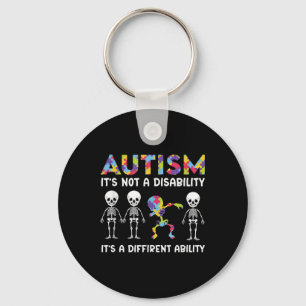 Kindness Ribbon Heart Autism Awareness _3  Key Ring