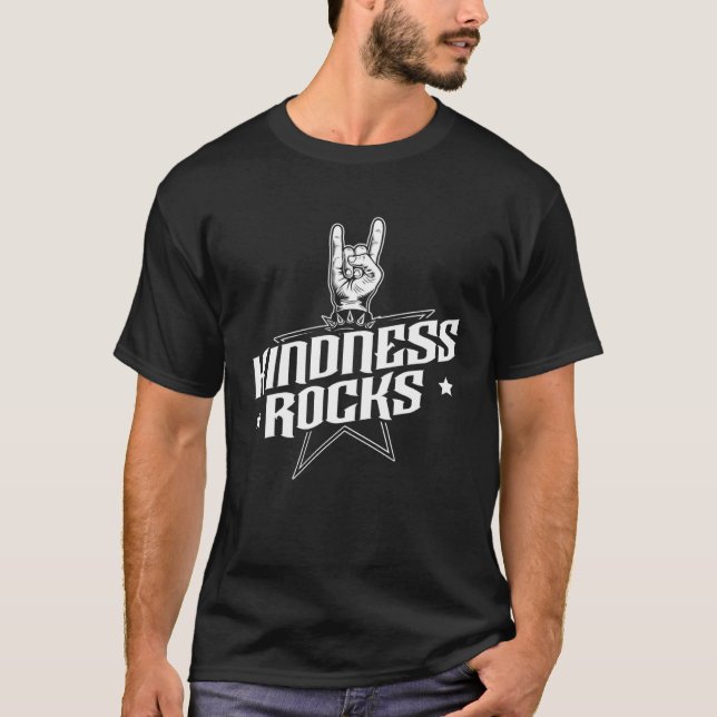 Kindness Rocks Choose Kindness Anti Bullying Orang T-Shirt (Front)