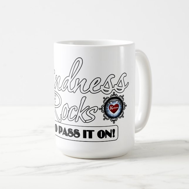 Kindness Rocks Coffee Mug (Front Right)