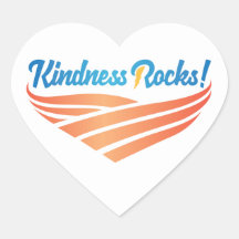 Kindness Rocks Heart Sticker