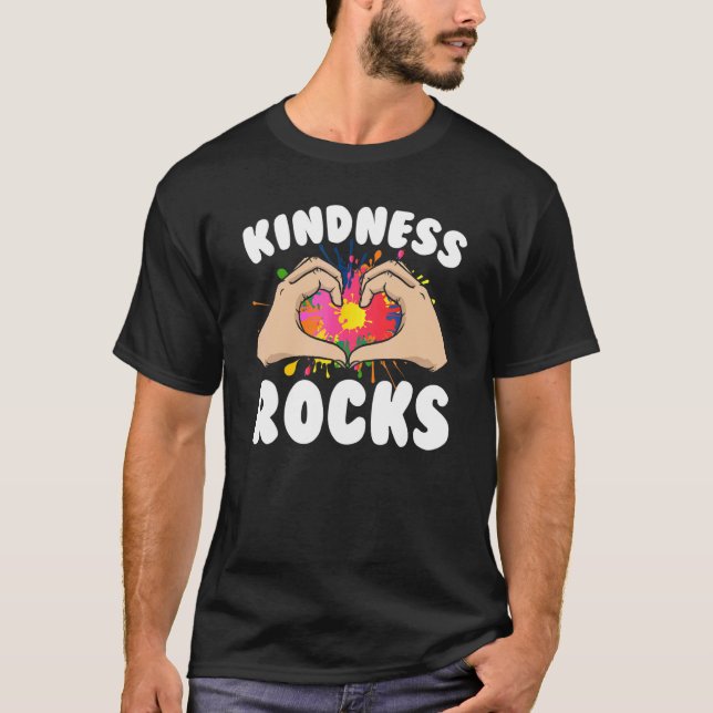 Kindness Rocks Stop Bullies Be Kind Anti Bullying  T-Shirt (Front)