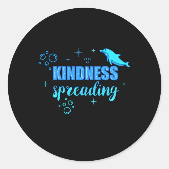 Kindness Spreading Classic Round Sticker (Front)