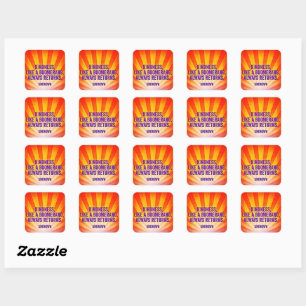 Kindness square sticker