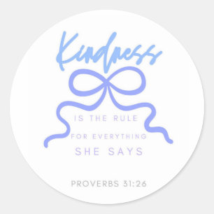 Kindness Sticker, Christian Gift, Baptism Gift  Classic Round Sticker