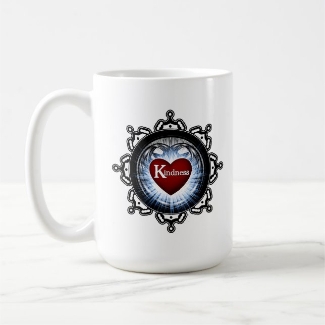 Kindness Symbol Coffee Mug (Left)