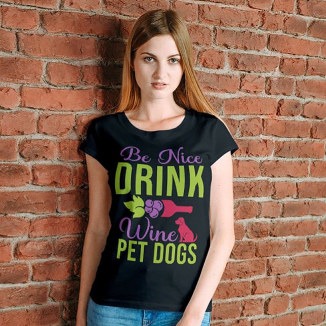 Kindness & Wine Dog Tee (Creator Uploaded)