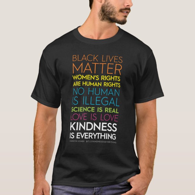 #KindnessIsEverything Dark Tee (Front)