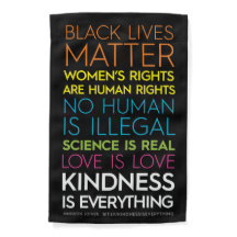 #KindnessIsEverything Garden Flag Black