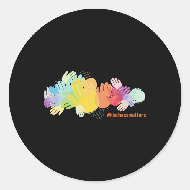 #kindnesss Hand Design Sticker  (Front)