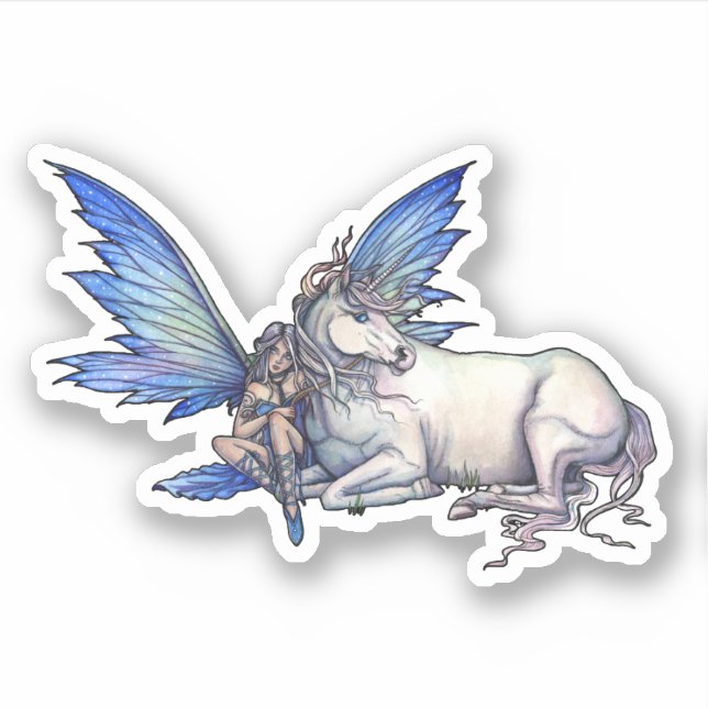Kindred Fairy and Unicorn Fantasy Art (Front)