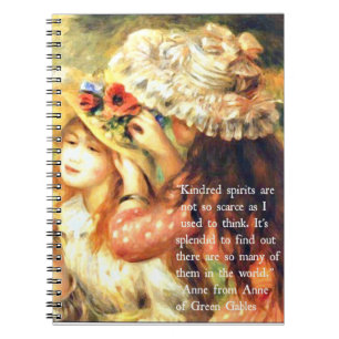 Kindred Spirits - Anne of Green Gables Quote Spiral Notebook