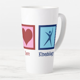 Kinesiologist Peace Love Kinesiology Latte Mug