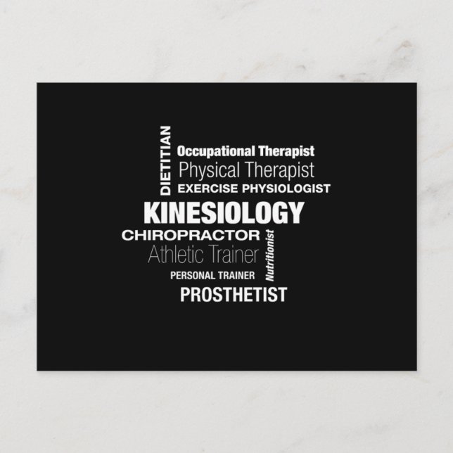Kinesiology Kinesiologist Physio Physical Therapis Postcard (Front)