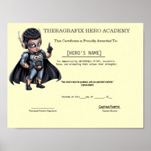 Kinetic Autism Determined Strength Milestone Award Poster