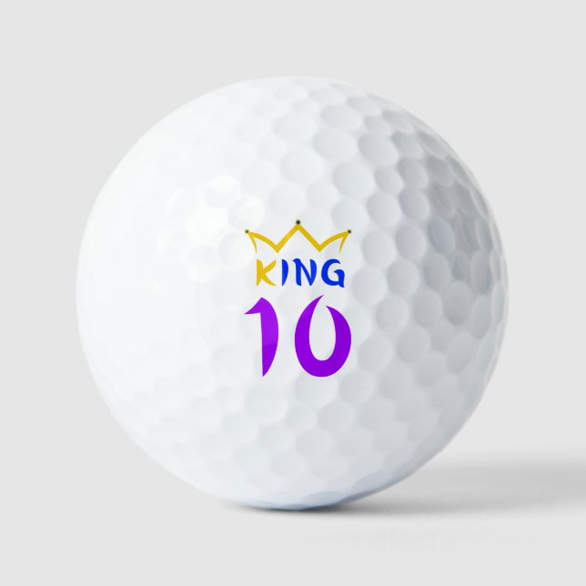 King 10 golf balls (Front)